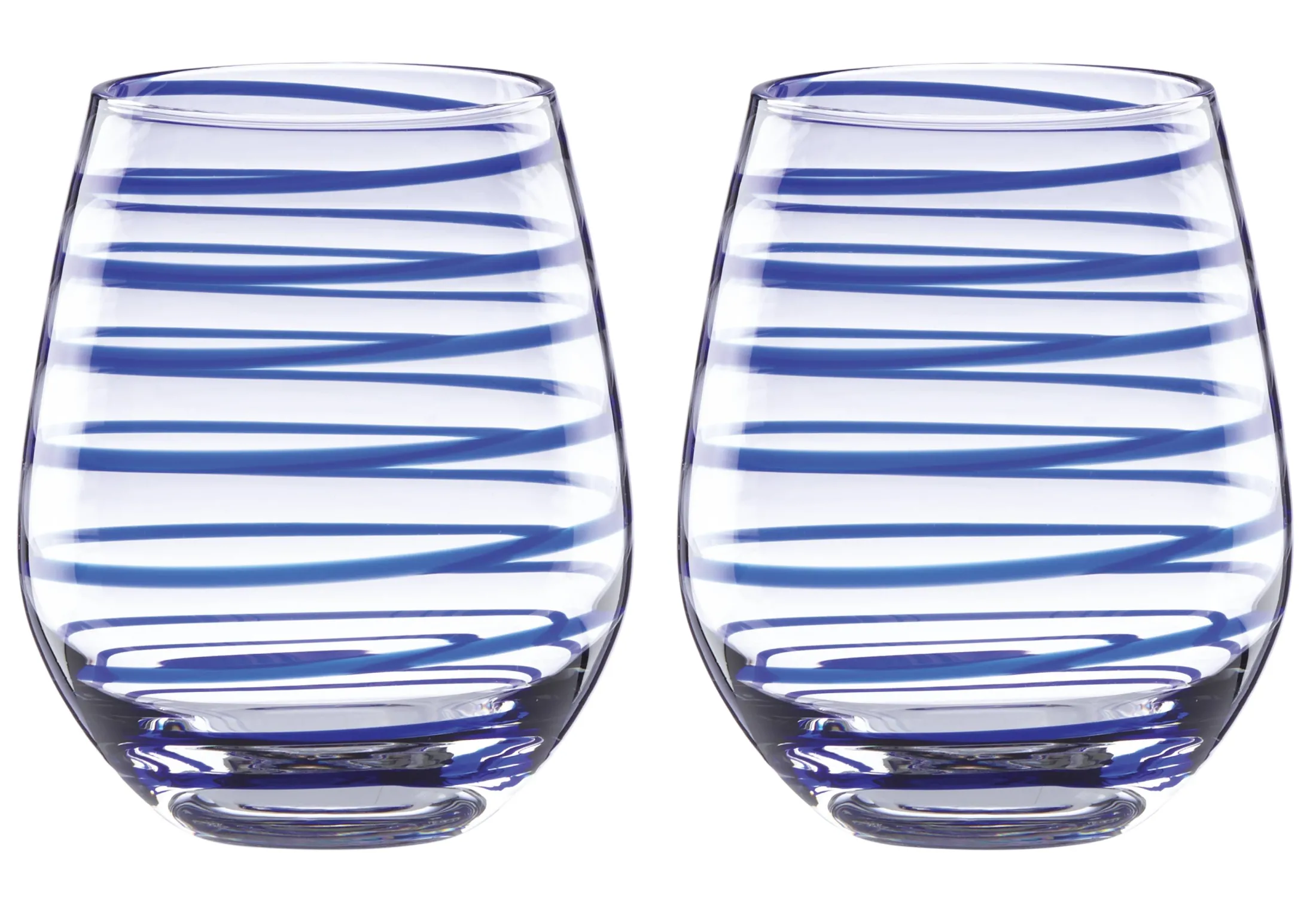 Charlotte Street Stemless Wine Glasses, Set of 2