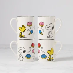 Chef Snoopy Mugs, Set of 4