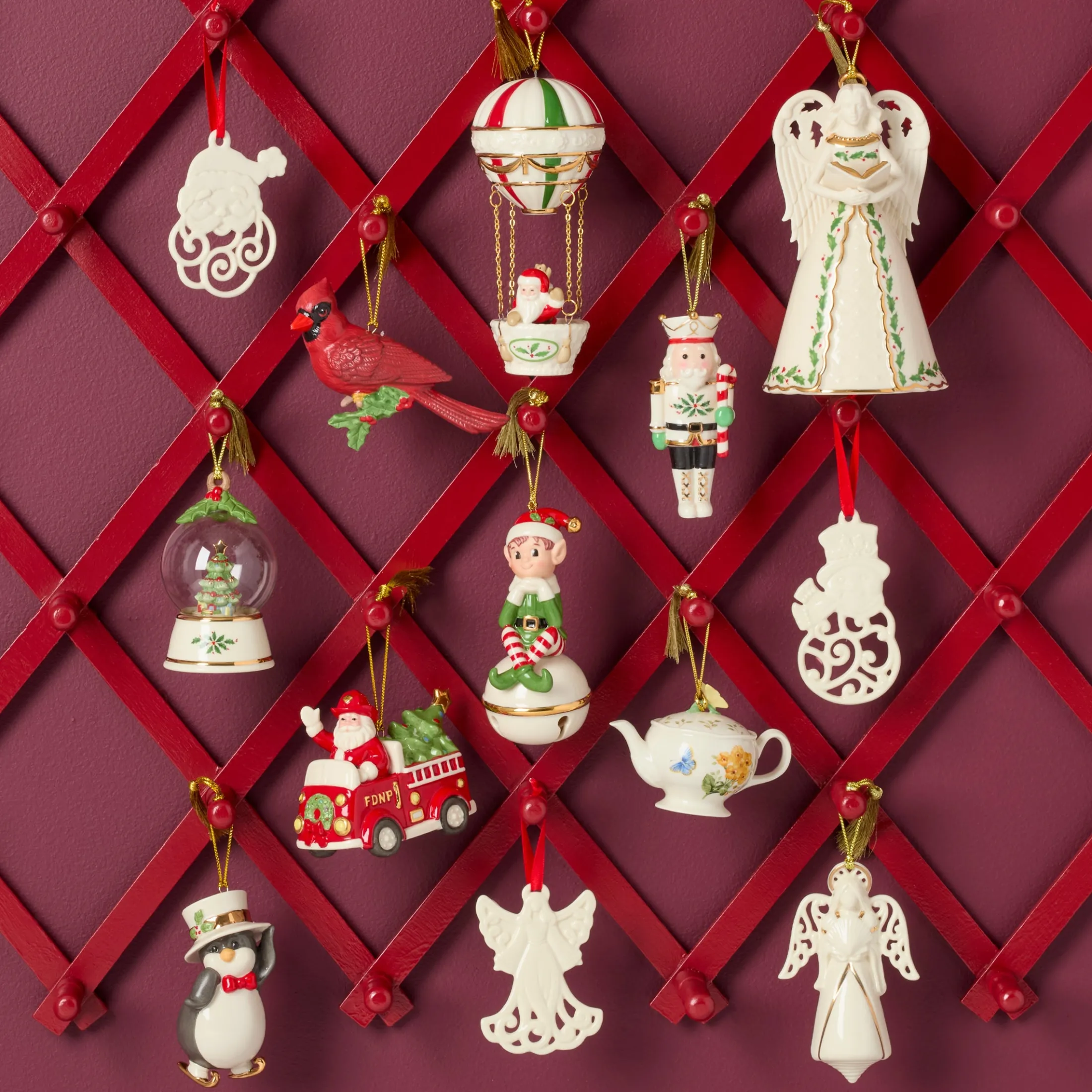 Christmas Hot Air Balloon Ornament