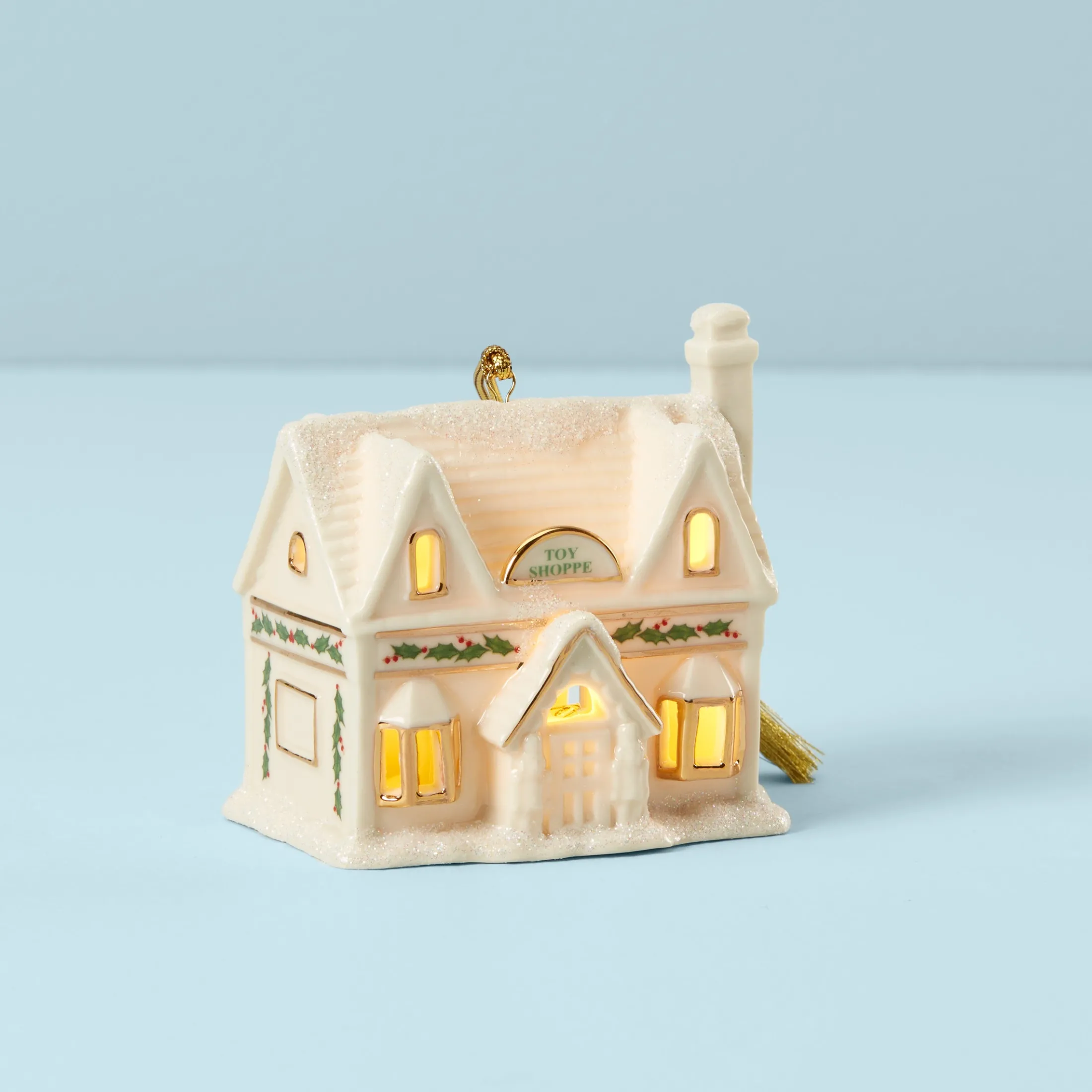 Christmas Village Toy Shoppe Lighted Ornament