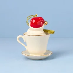 Coffee Tea & Me Snowman Ornament