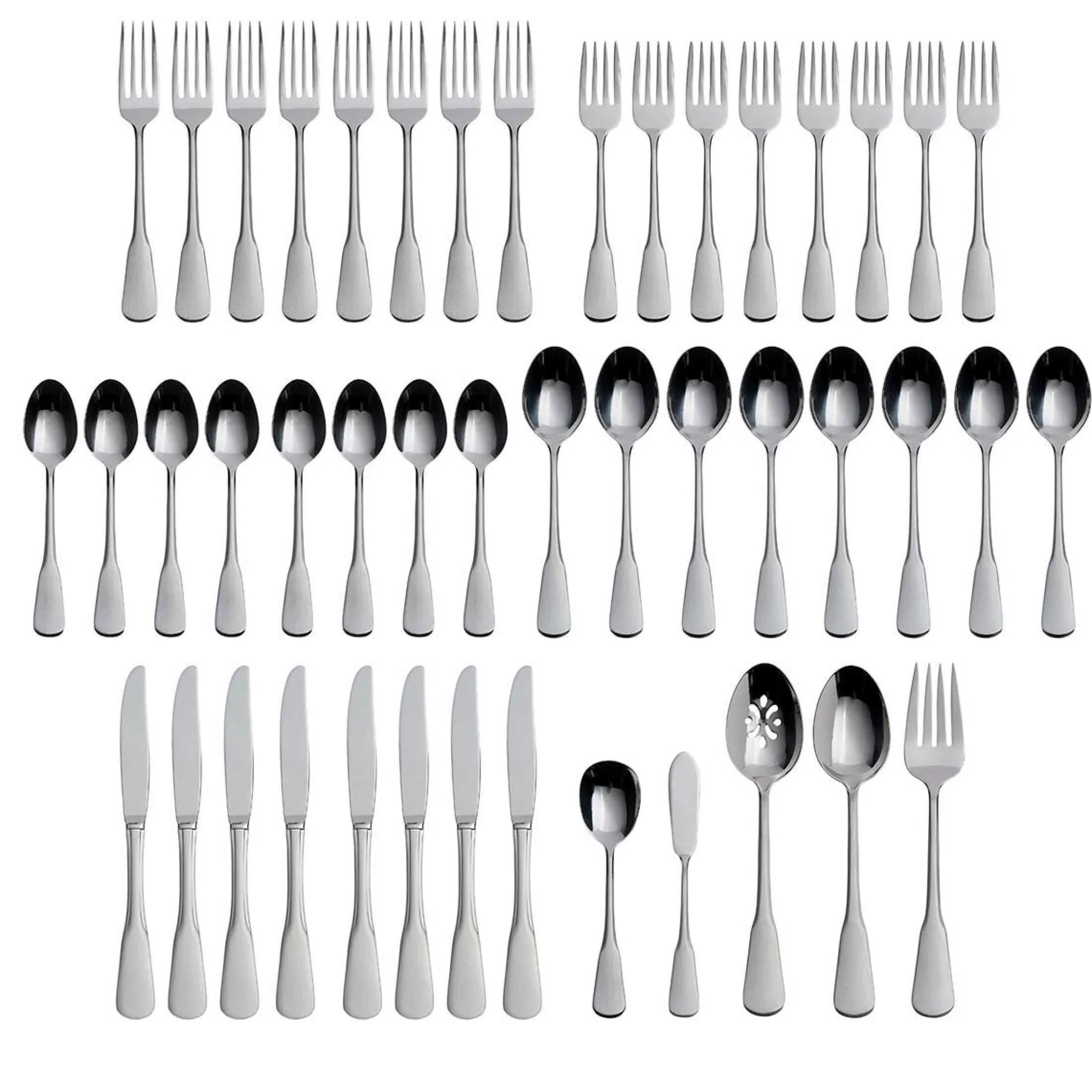 Colonial Boston 45-Piece Flatware Set