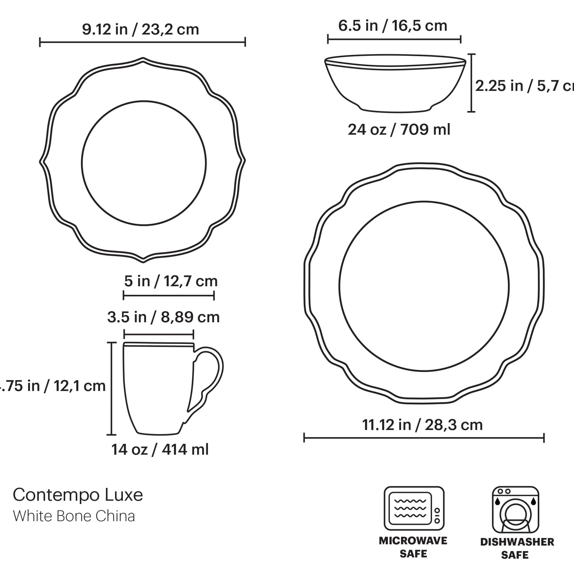 Contempo Luxe Dinner Plate