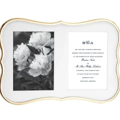 Crown Point Gold Double 5x7 Photo Frame