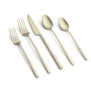 Damaris Champagne Satin 20-Piece Flatware Set