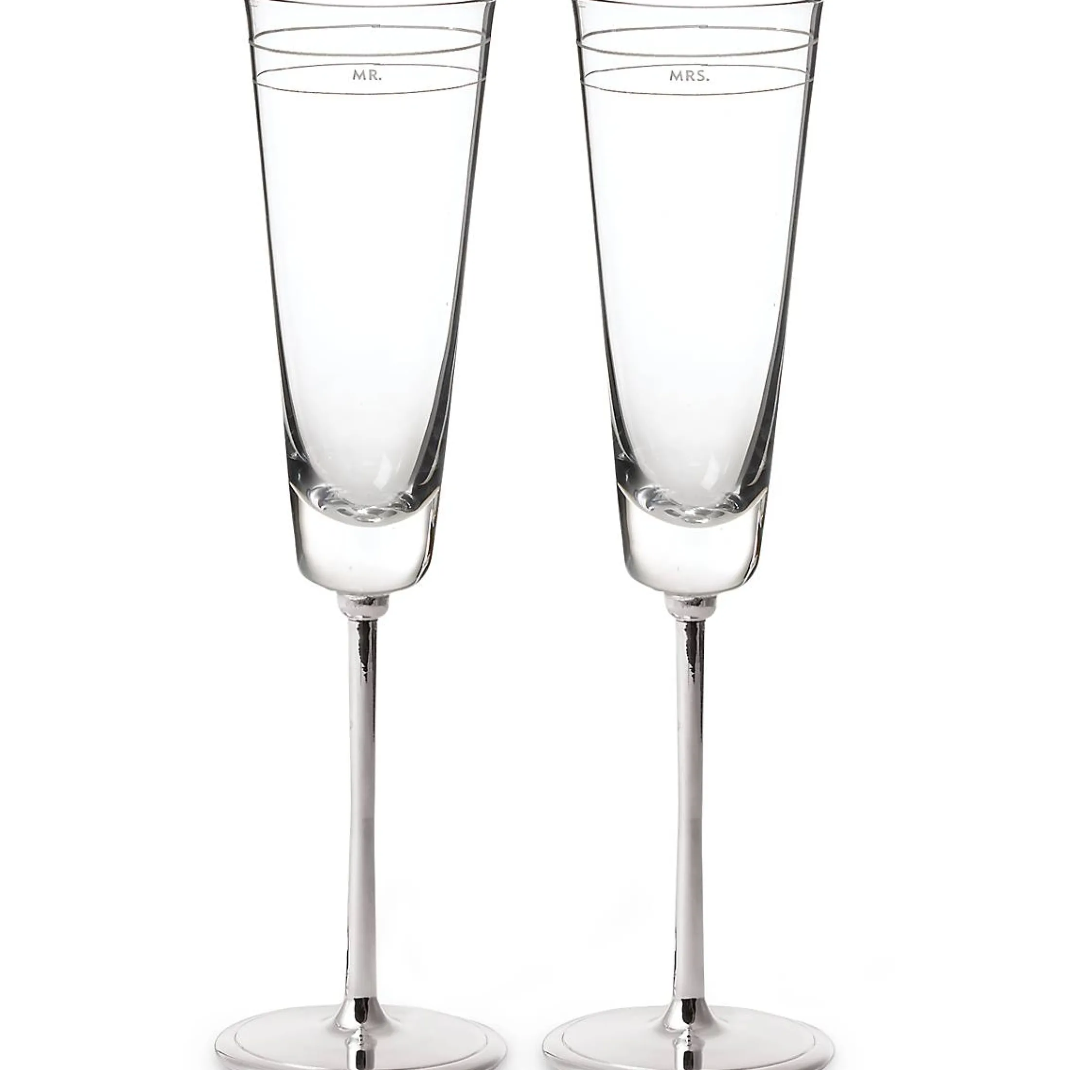 Darling Point Mr. & Mrs. Champagne Flute, Set of 2