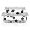 Deco Dot 2-Piece Rectagular Storage Set