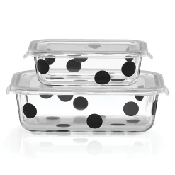 Deco Dot 2-Piece Rectagular Storage Set