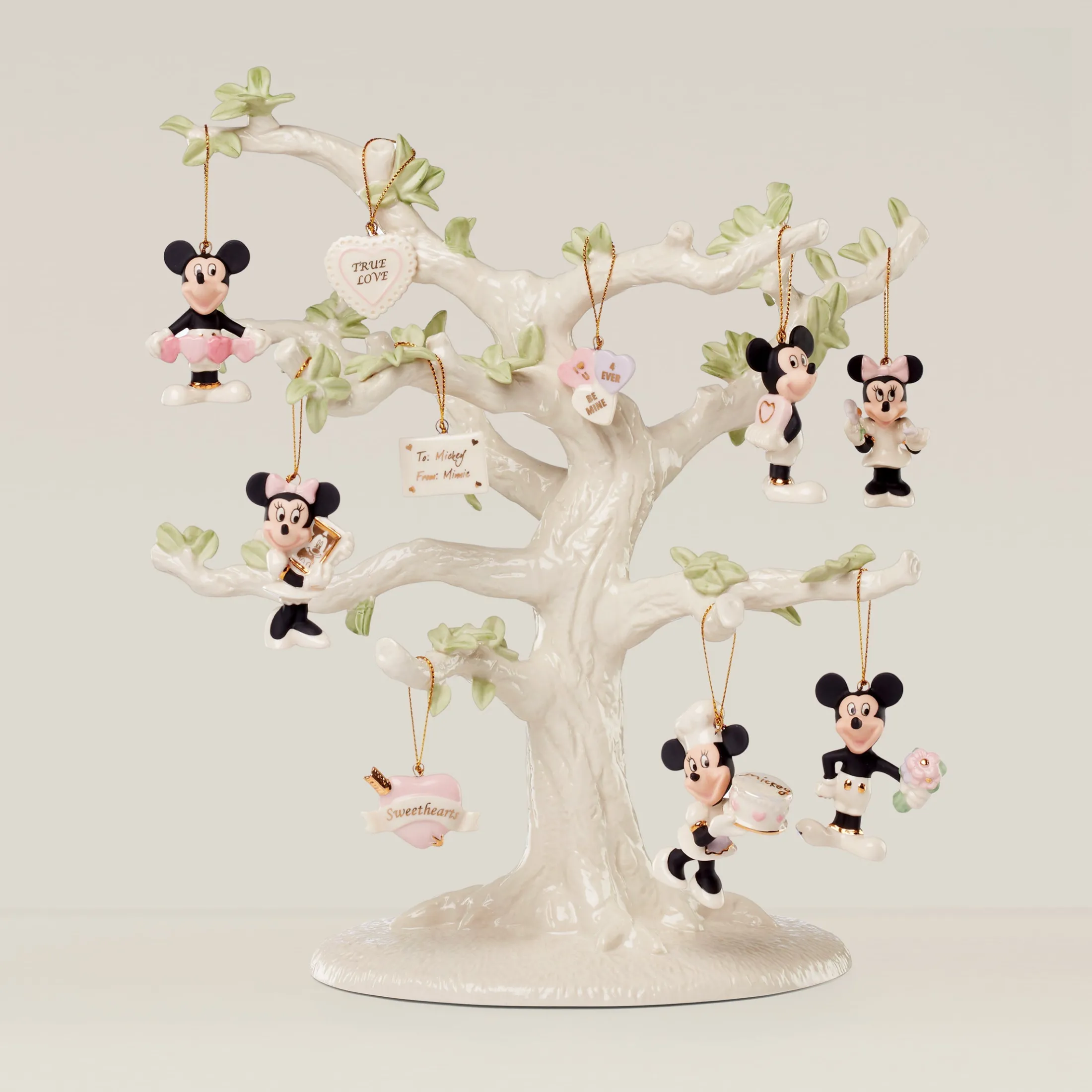 Disney Romantic Moments 10-Piece Mini Ornament Set