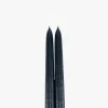 Dripless Black 12" Taper Candles, Set of 2