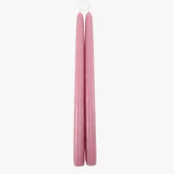 Dripless Vintage Rose 12" Taper Candles, Set of 2