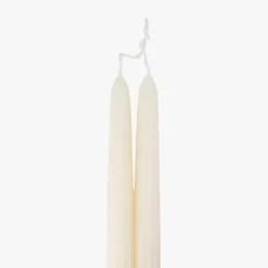 Dripless White 12" Taper Candles, Set of 2