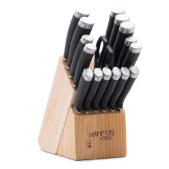 Epicure Black 17-Piece Cutlery Block Set