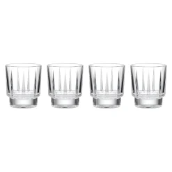 Estate Crystal Double Old-Fashioned Glasses, Set of 4