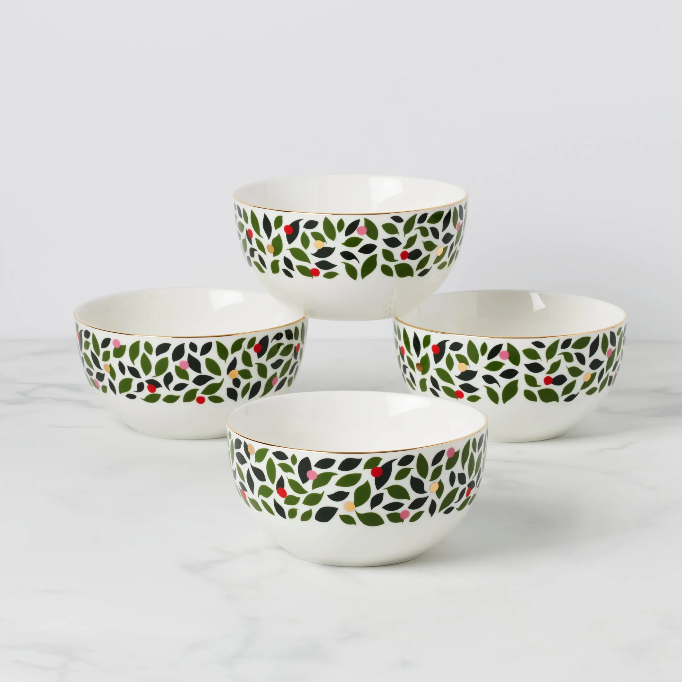 Evergreen Cereal Bowls, Set of 4