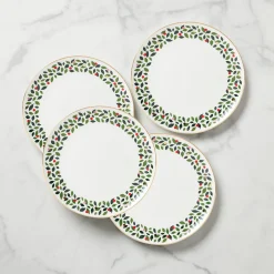 Evergreen Dinner Plates, Set of 4