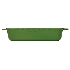 Evergreen Rectangular Scallop Baking Dish