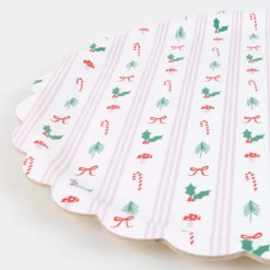 Festive Icon Stripes Large Tray
