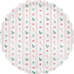 Festive Icon Stripes Large Tray