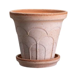 Fleur Raw Rosa 14cm Pot with Saucer