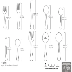 Flight 45-Piece Flatware Set