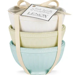 French Perle Groove Assorted Mini 3-Piece Bowl Set