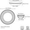 French Perle Groove White 12-Piece Dinnerware Set