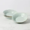 French Perle Ice Blue Pasta Bowls, Set of 4