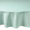 French Perle Ice Blue 70x70 Round Tablecloth