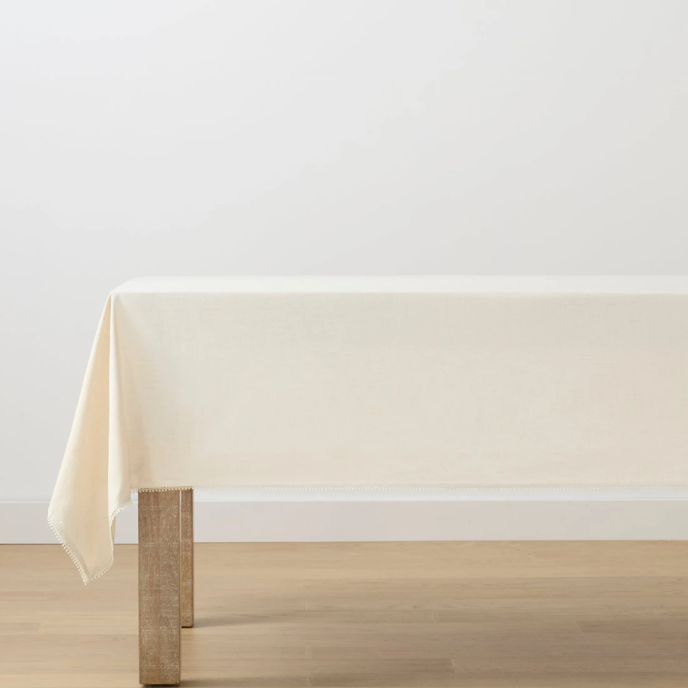 French Perle Natural 60x84 Tablecloth