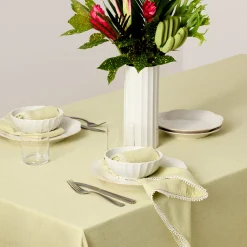 French Perle Pistachio 60x120 Tablecloth