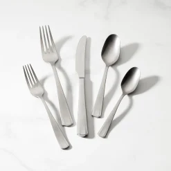 French Perle Scallop Vintage 65-Piece Flatware Set