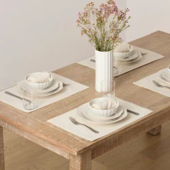 French Perle Scallop White All-Purpose Bowls, Set of 4