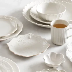 French Perle Scallop White Mini Dish