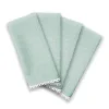 French Perle Solid Ice Blue Dinner Napkins, Set of 4
