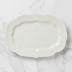 French Perle White Large Serving Platter