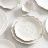 French Perle White 4-Piece Dessert Set