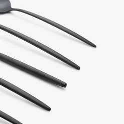 Gaze Black Satin 20-Piece Flatware Set
