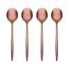 Gaze Copper Mirror Demitasse Spoons, Set of 4