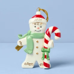 2026 Gingerbread with Candy Cane Ornament