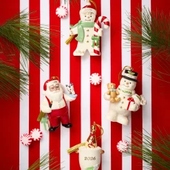 2026 Gingerbread with Candy Cane Ornament
