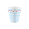 Gingham Reusable Cups, Set of 6