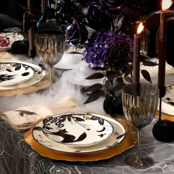 Haunted Halloween Accent Plates, Set of 4