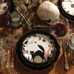 Haunted Halloween Accent Plates, Set of 4