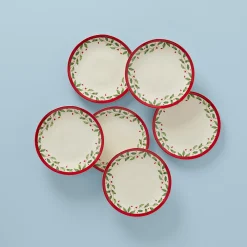 Holiday Accent Plates, Set of 6