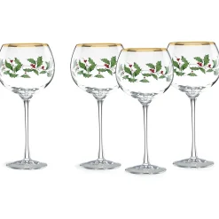 Holiday Balloon Glasses, Set of 4