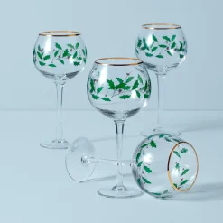 Holiday Balloon Glasses, Set of 4