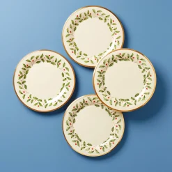 Holiday Dinnerware Dinner Plates, Set of 4