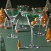 Holiday Martini Glasses, Set of 4
