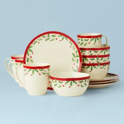 Holiday 12-Piece Dessert Set
